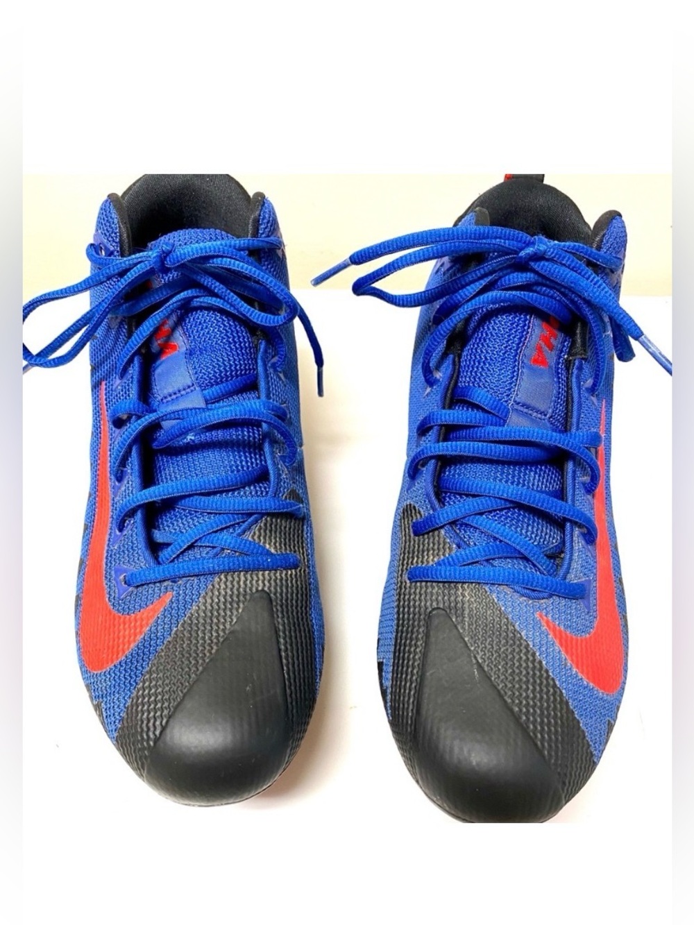 Nike Alpha Menace Football Cleats Size 10.5 Men’s Red Blue Black